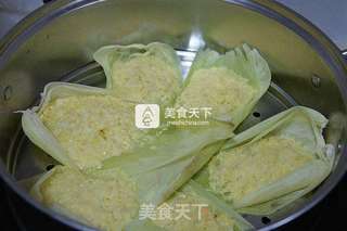 蒸玉米羹的做法步骤:7
