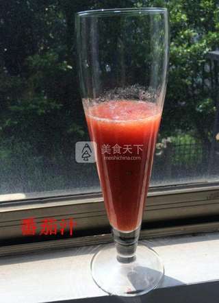 养生佳饮——番茄汁的做法步骤:4