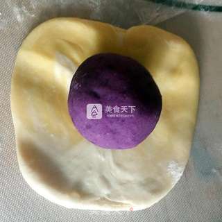 紫薯花酥的做法步骤:15