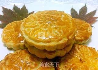 白豆沙月饼的做法步骤:22