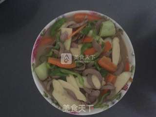 炒腰片的做法步骤:7
