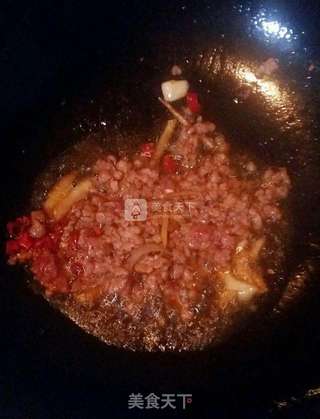 红烧肉末豆腐的做法步骤:4