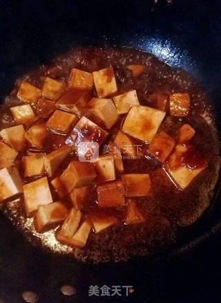 红烧肉末豆腐的做法步骤:6