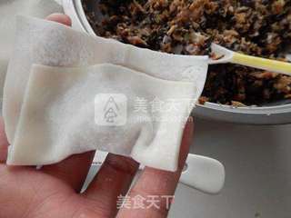 #笋干木耳鲜肉馄饨的做法图解7