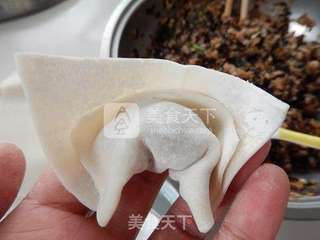 笋干木耳鲜肉馄饨的做法步骤:7
