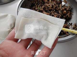 #笋干木耳鲜肉馄饨的做法图解6