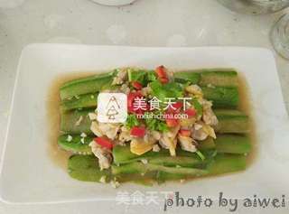 蛤蜊蒸丝瓜的做法步骤:12