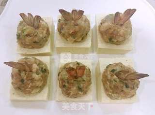 珍珠虾丸豆腐宝盒的做法步骤:11