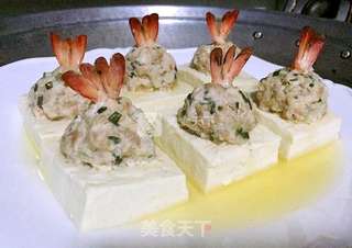 珍珠虾丸豆腐宝盒的做法步骤：13