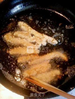 香酥鸡肉条的做法步骤:8