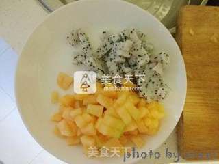 水果糙米醪糟羹的做法步骤:2