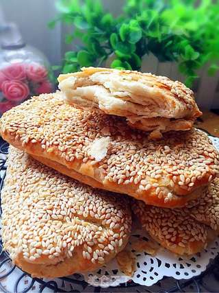 香葱油酥烧饼的做法步骤：33