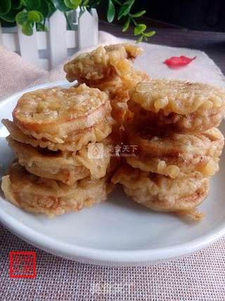 酥炸藕盒的做法步骤:14