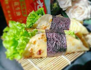 鸡蛋灌饼的做法步骤:15
