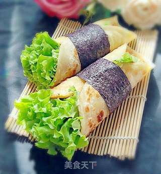 鸡蛋灌饼的做法步骤:20