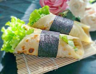 鸡蛋灌饼的做法步骤:21
