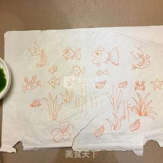 彩绘蛋卷一海底世界的做法步骤:8