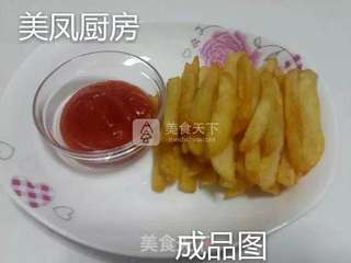 炸薯条的做法步骤:10