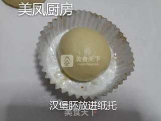 自制汉堡胚的做法步骤:9