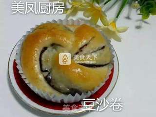 豆沙卷的做法步骤:17