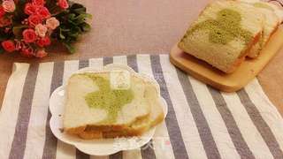 东菱麦旋风之双色抹茶土司的做法步骤:16