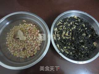 农家菜干瘦肉粥的做法步骤:3