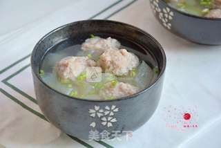 冬瓜肉丸汤的做法步骤:9