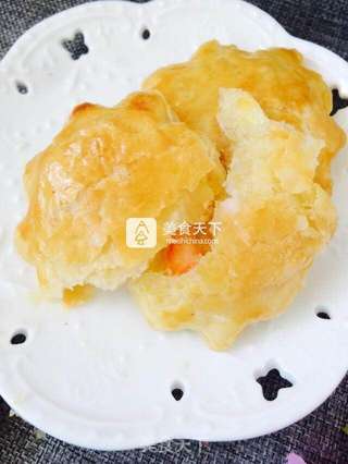 酥皮虾仁派的做法步骤：22
