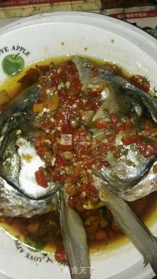 电饭煲蒸鱼头的做法步骤:4