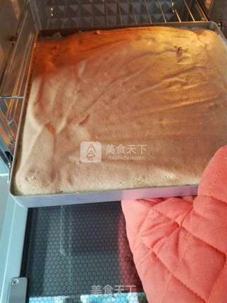 南瓜蛋糕卷的做法步骤:9