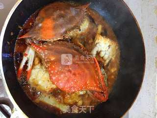 金秋美食馋嘴香辣梭子蟹的做法步骤:7