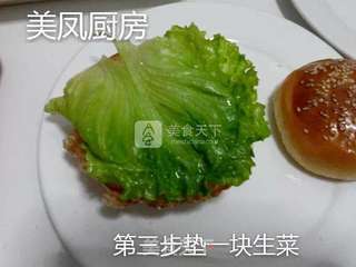 猪扒汉堡包的做法步骤:9