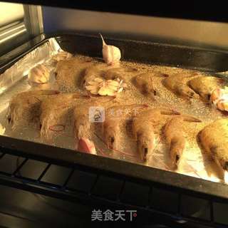 椒盐烤虾的做法步骤:4