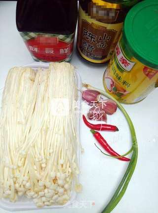 凉拌金针菇的做法步骤：1