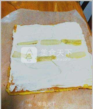 南瓜蛋糕卷的做法步骤:8