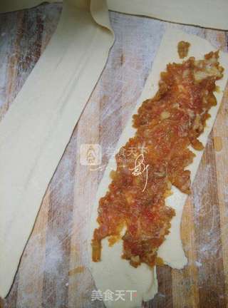 面条机做榨菜鲜肉千层饼的做法步骤:7