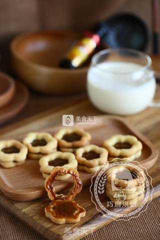 蜂蜜炼乳夹心饼干的做法步骤:19