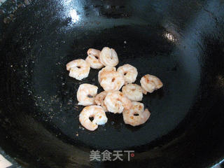 虾仁秋葵炒豆干的做法步骤:6
