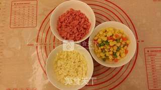 东菱热旋风之玉米火腿奶酪面包的做法步骤：2