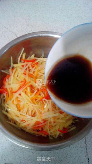 拌辣椒土豆丝的做法步骤:13