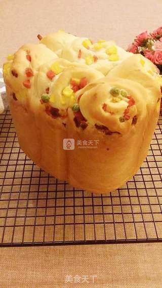 东菱热旋风之玉米火腿奶酪面包的做法步骤：8
