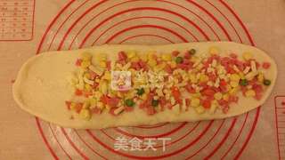 东菱热旋风之玉米火腿奶酪面包的做法步骤：4