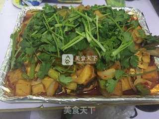 香辣烤鱼的做法步骤:9