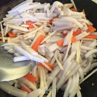 豆腐炒年糕的做法步骤:5