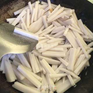 豆腐炒年糕的做法步骤:4