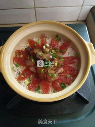 腊味煲仔饭的做法步骤：9