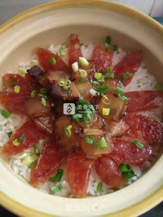 腊味煲仔饭的做法步骤：10