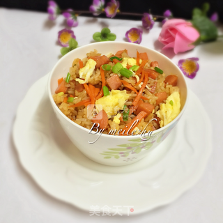 胡萝卜炒饭的做法步骤:14