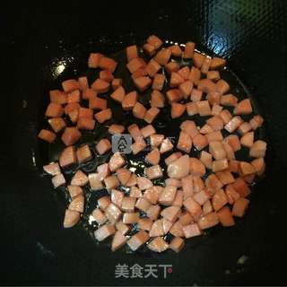 胡萝卜炒饭的做法步骤:4