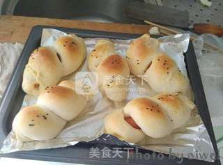 香肠面包的做法步骤:15